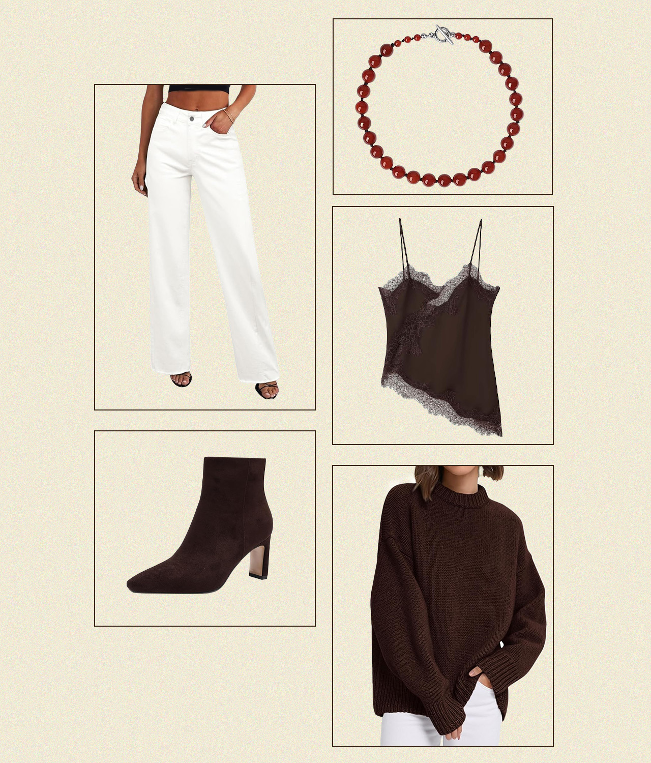 Dark brown Amazon outfit