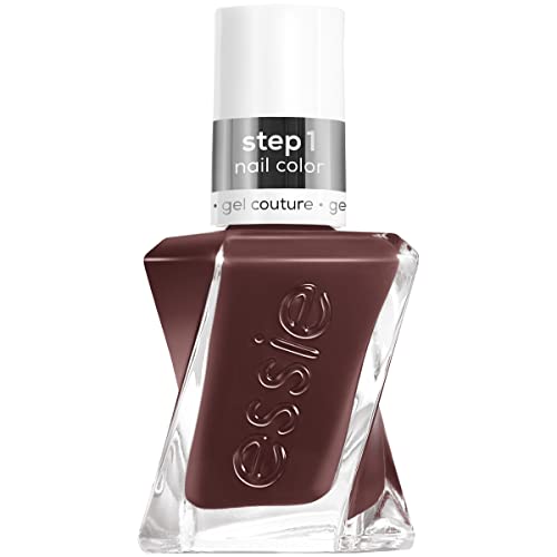 Essie Gel Couture Long-Lasting Nail Polish, 8-Free Vegan, Raisin Brown, All Checked Out, 0.46 Fl Oz