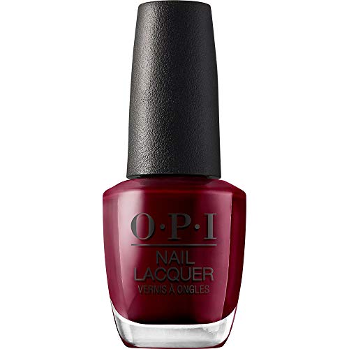 Opi Nail Lacquer Malaga Wine | Opaque Dark Red Cr&amp;egrave;me Chip Resistant Nail Polish | Fast Drying, Streak Free
