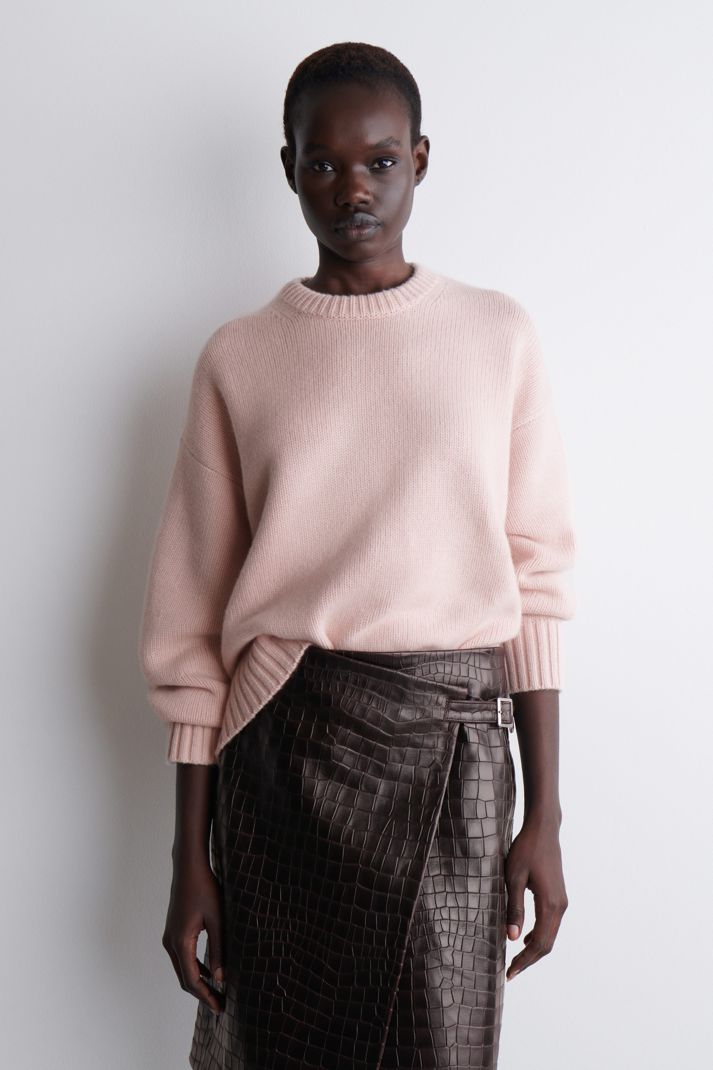 Chunky Pure Cashmere Crew-Neck Sweater