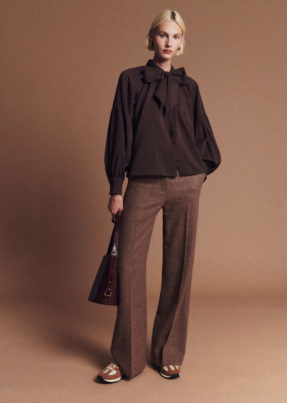 Pedro Trousers - Taupe - Wool - S&amp;eacute;zane