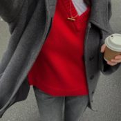 I Know You're Stylish If You're Wearing Knitwear in This Chic Colour Instead of Black or Brown Right Now