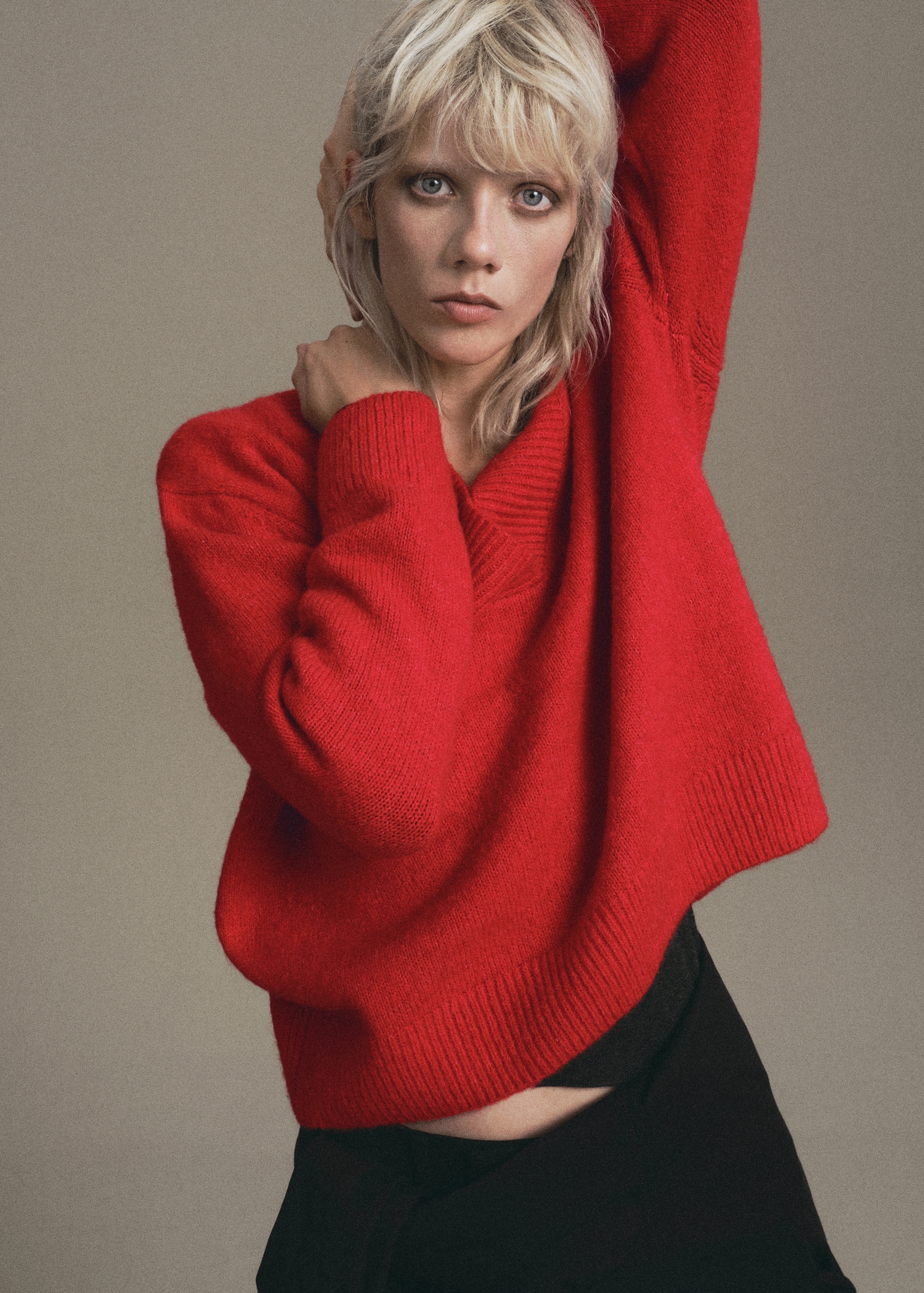 Chunky-Knit V-Neck Sweater - Women | Mango United Kingdom