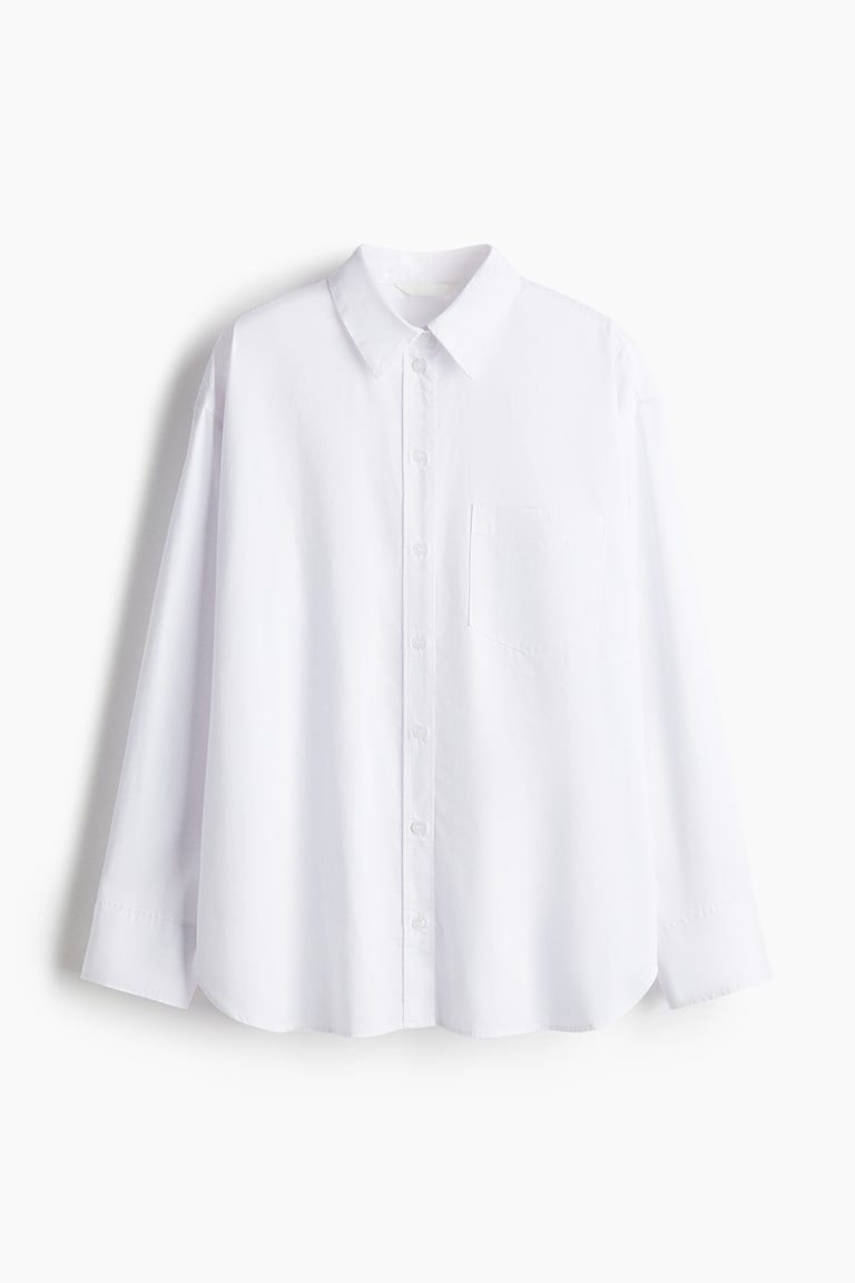 Oversized Cotton Poplin Shirt