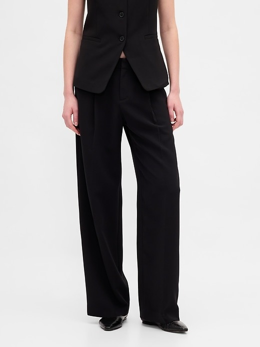 Gap, 365 Low Rise Pleated Wide-Leg Trousers