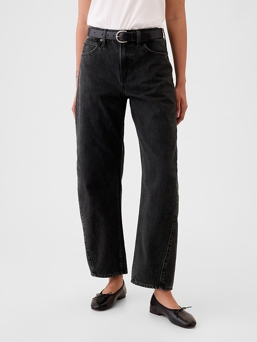 Gap, High Rise Barrel Jeans