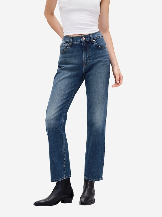 Gap, High Rise &#039;90s Slim Straight Crop Jeans