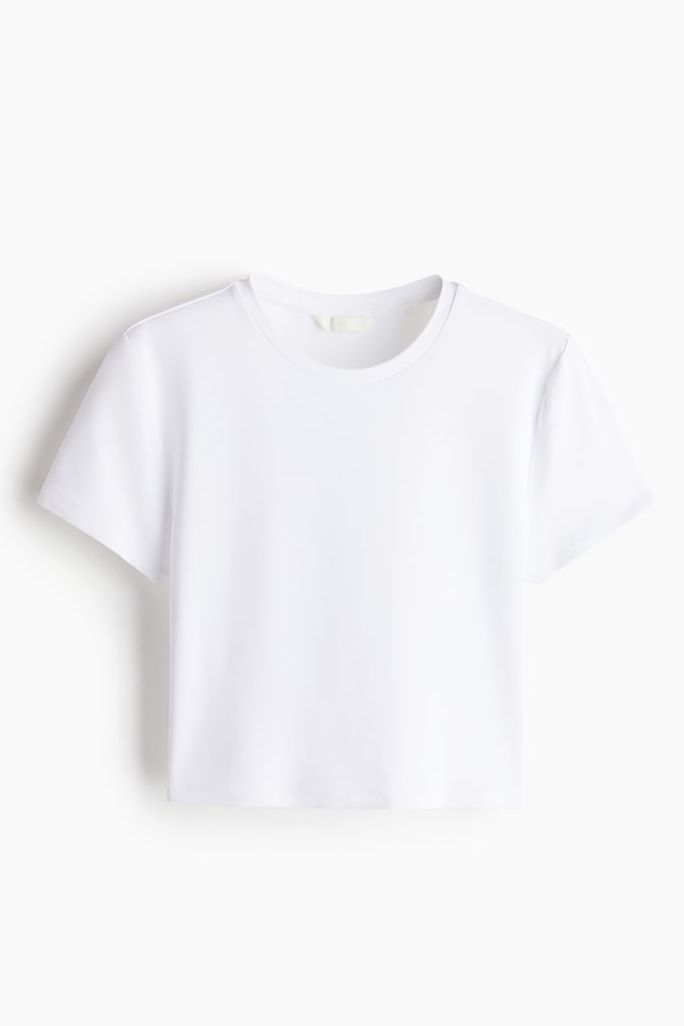 Microfiber Cropped T-Shirt