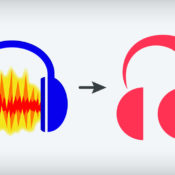 If you can get past the terrible logo, Audacity 4 looks pretty great