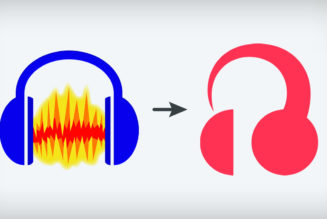 If you can get past the terrible logo, Audacity 4 looks pretty great