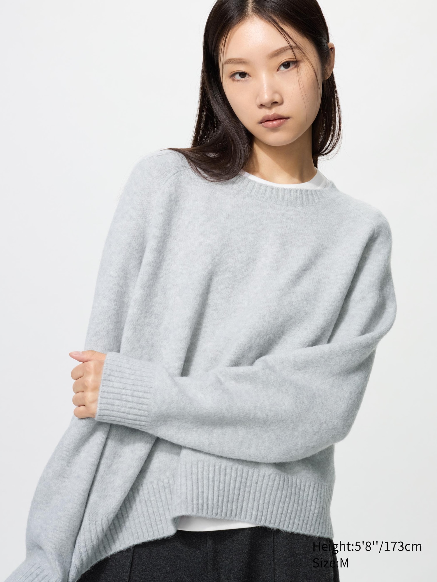 Souffl&amp;eacute; Yarn Crew Neck Jumper