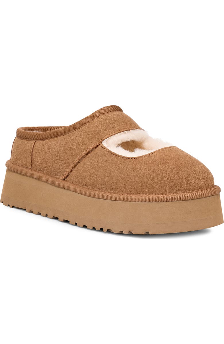 Bea Genuine Shearling Lined Platform Mary Jane
