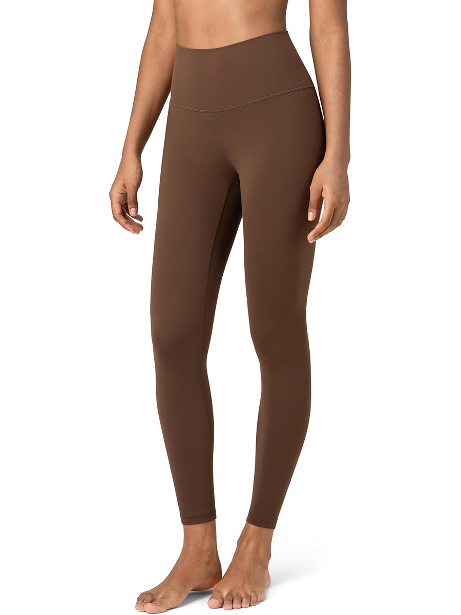 Colorfulkoala, Colorfulkoala Women&#039;s Dreamlux High Waisted Workout Leggings 25&amp;quot; Inseam 7/8 Length Yoga Pants (s, Cocoa)