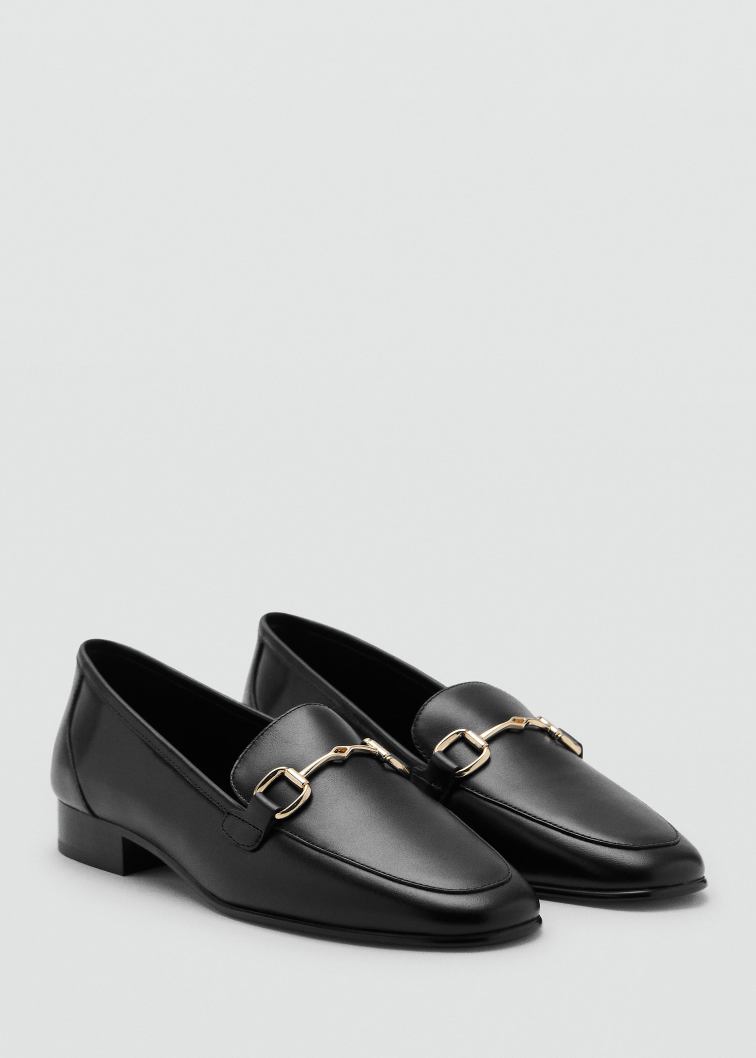 Buckle Leather Moccasins - Women | Mango Usa