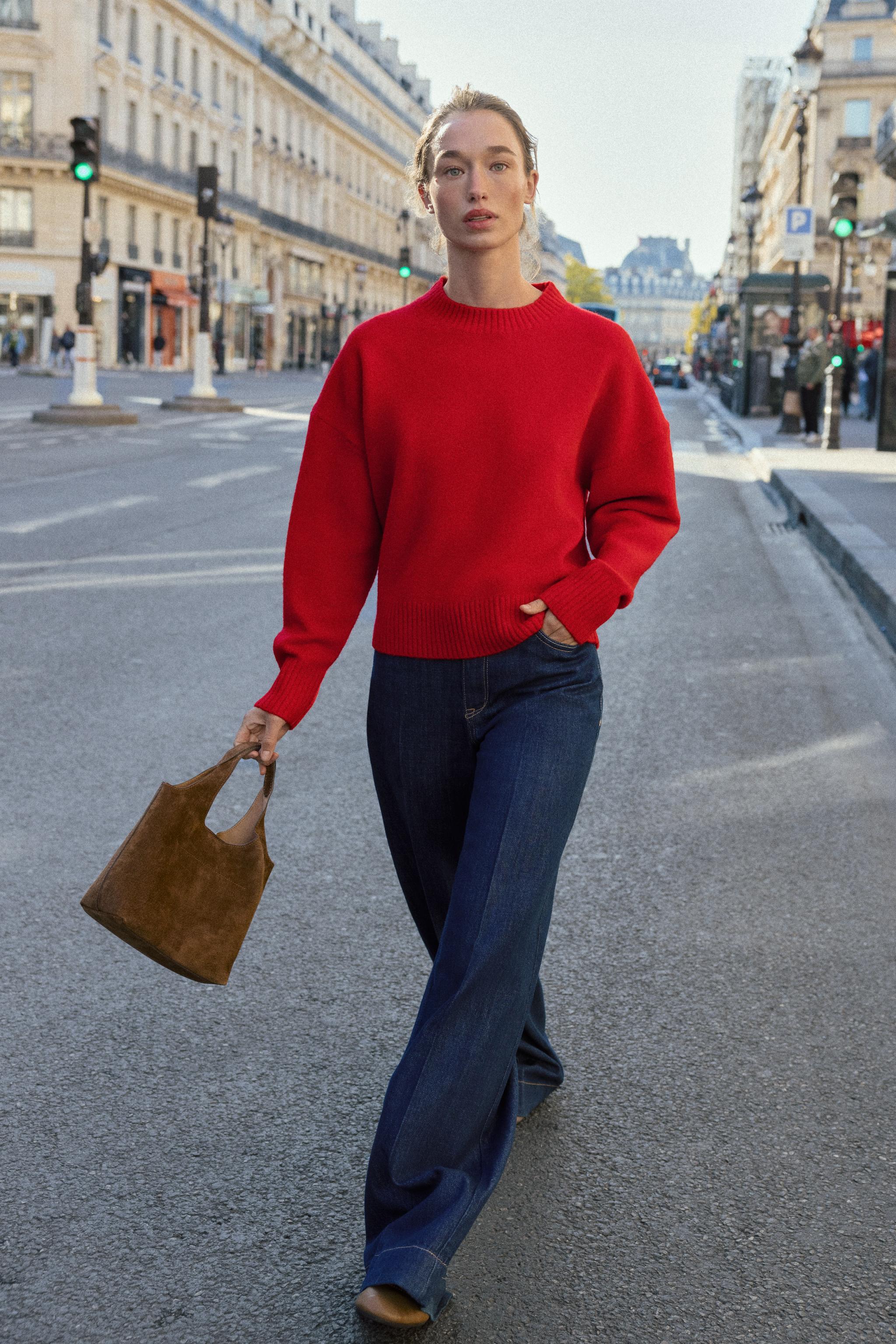Soft Plain Knit Sweater