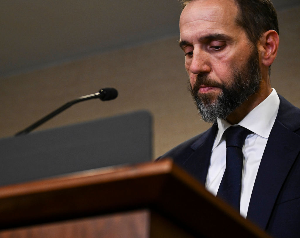 WASHINGTON, DC - AUGUST 1: Special Counsel Jack Smith announces