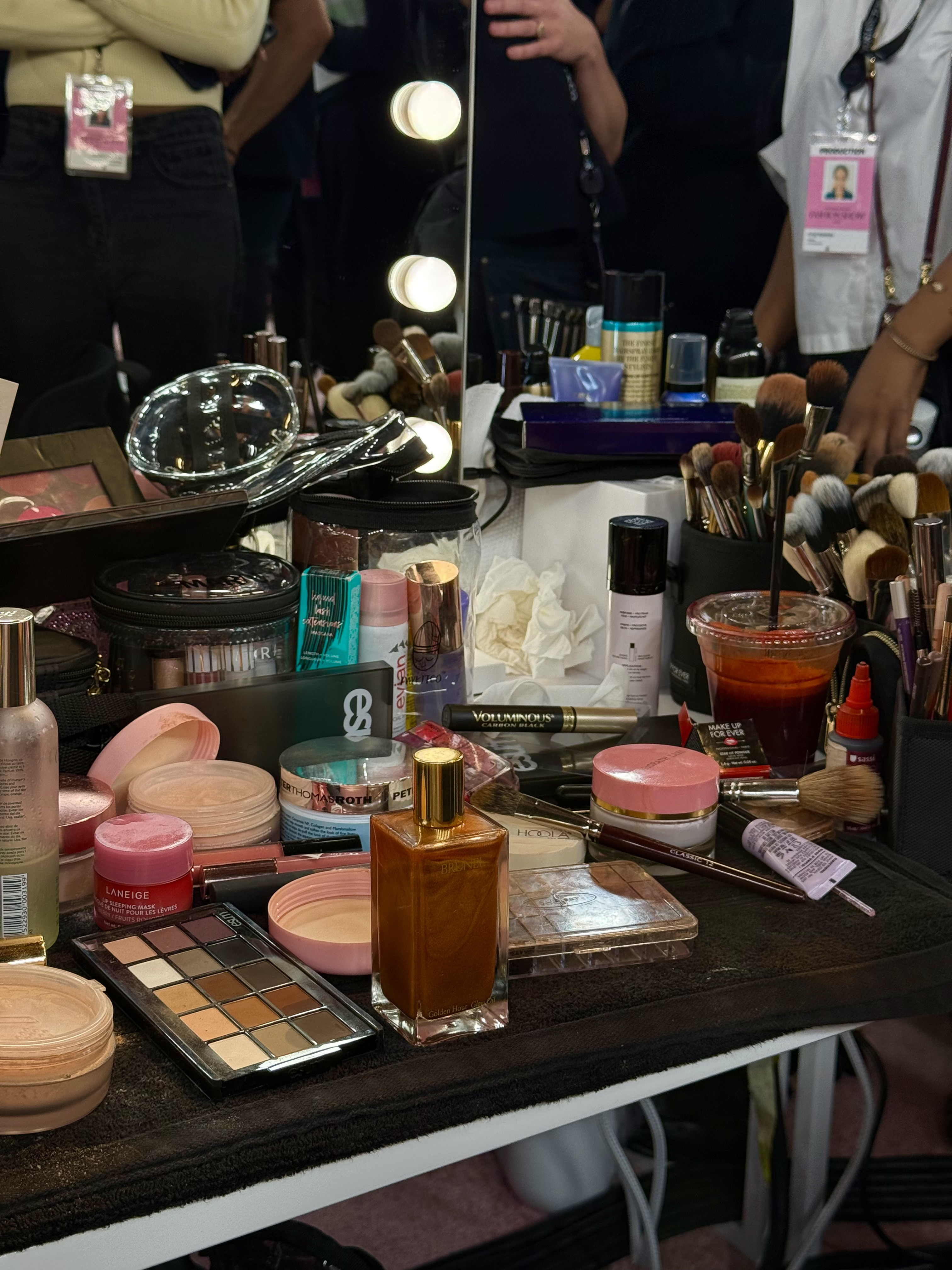 Photo of Jasmine Tookes backstage at the Victoria&#039;s Secret Fashion Show