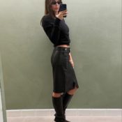 Jeans, Who? It Girls Everywhere Are Wearing Boots With This Anti-Denim Trend Right Now