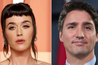 Katy Perry and Justin Trudeau Photographed Making Out on a Yacht