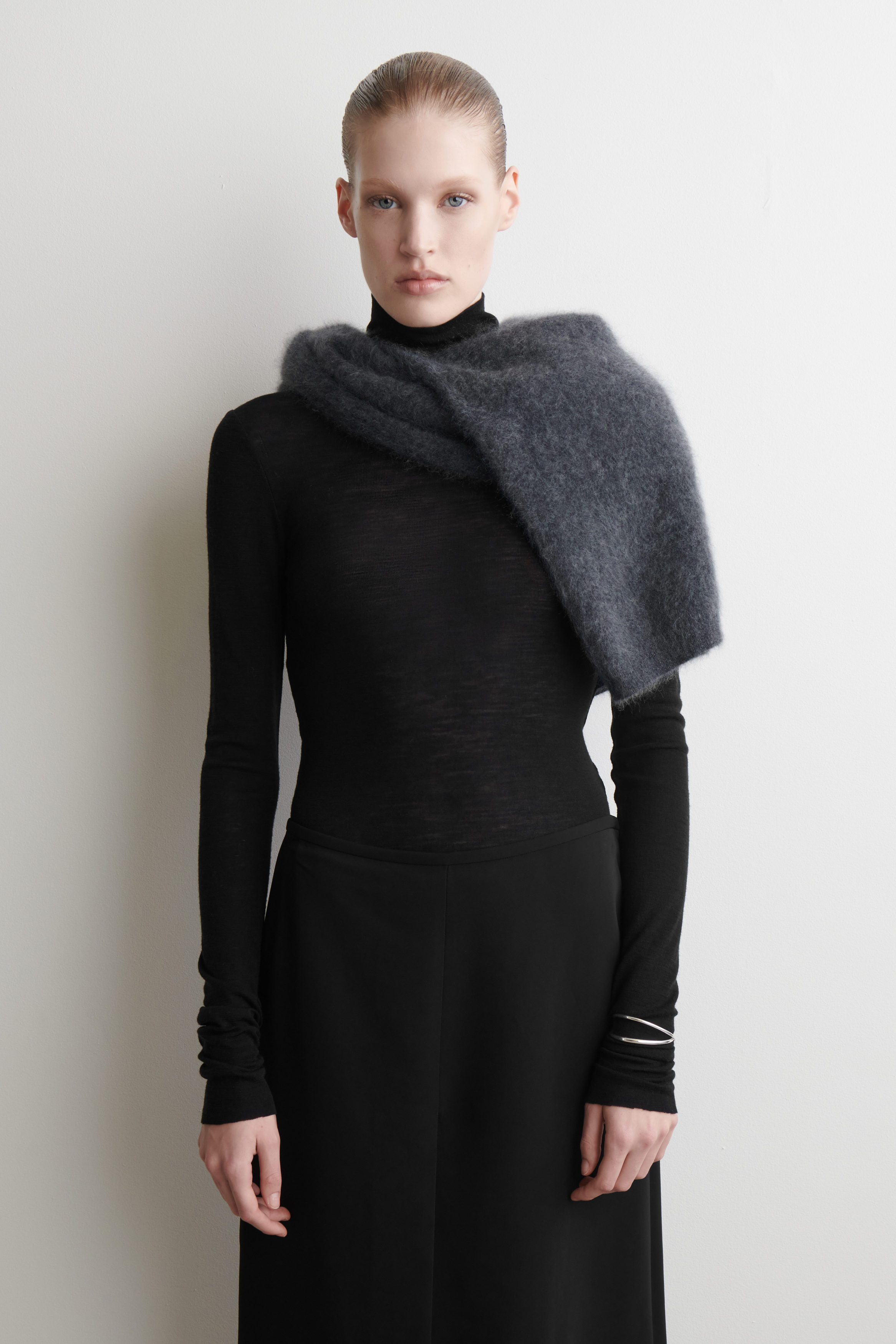 Merino Wool Turtleneck Top