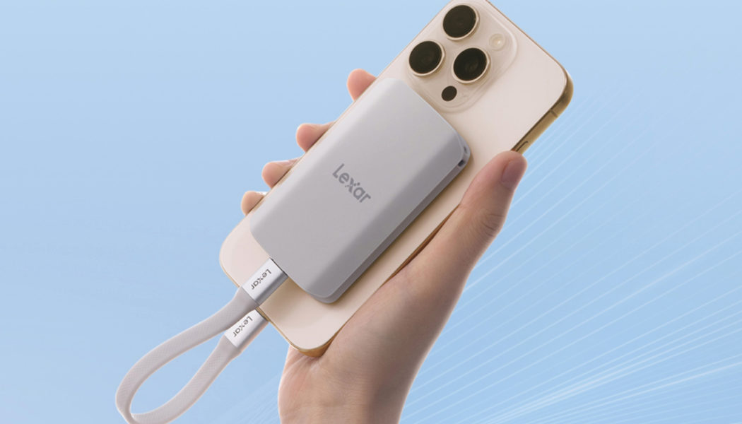 Lexar’s new SSD sticks to your iPhone and can survive nearly a 10-foot drop