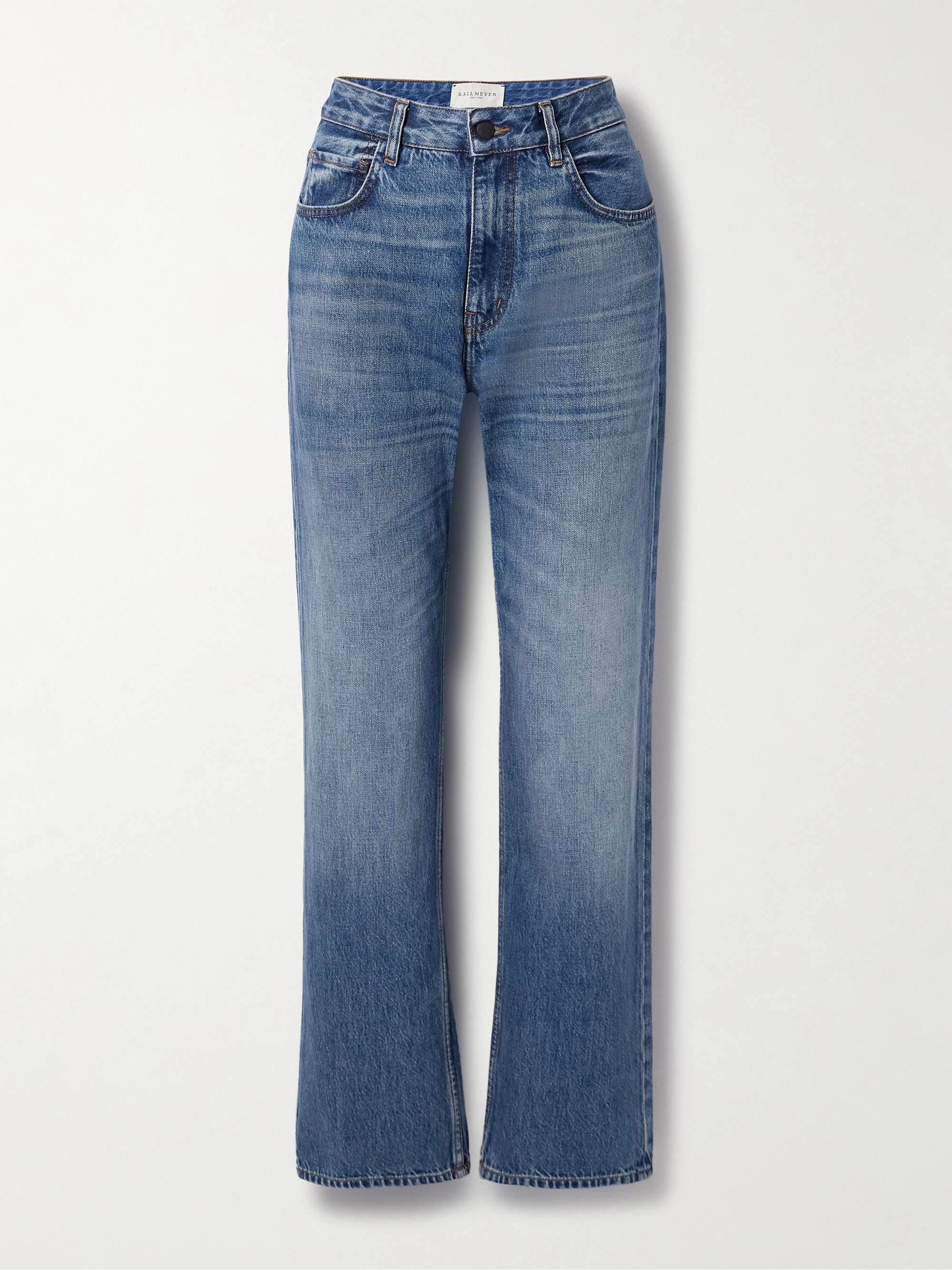 Farah High-Rise Straight-Leg Jeans