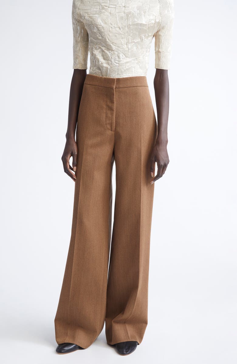 Agel Tailored Wide Leg Virgin Wool Trousers