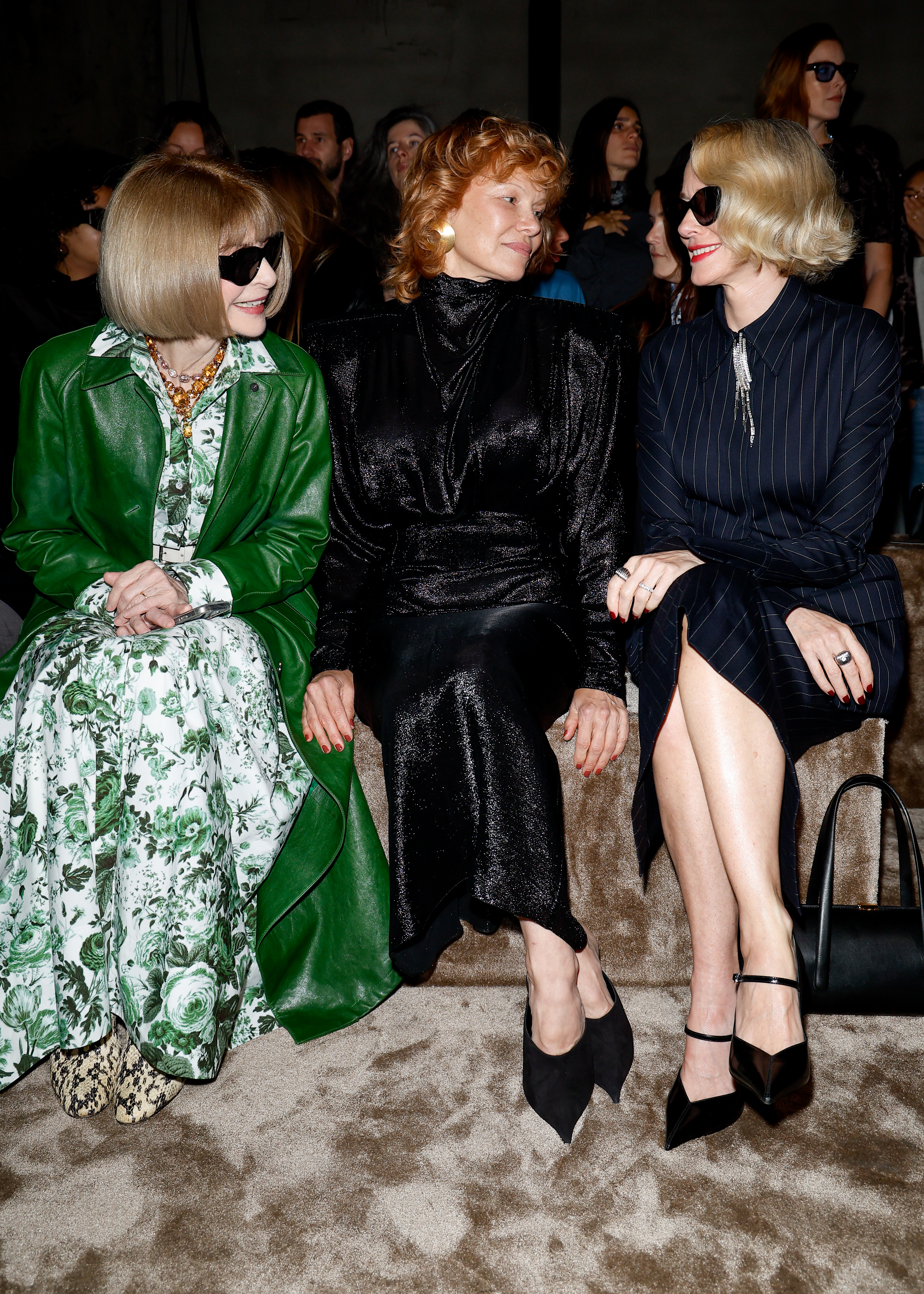 Mugler front row celebrities