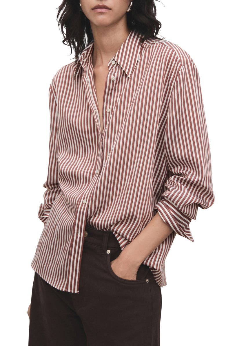 Stripe Button-Up Shirt