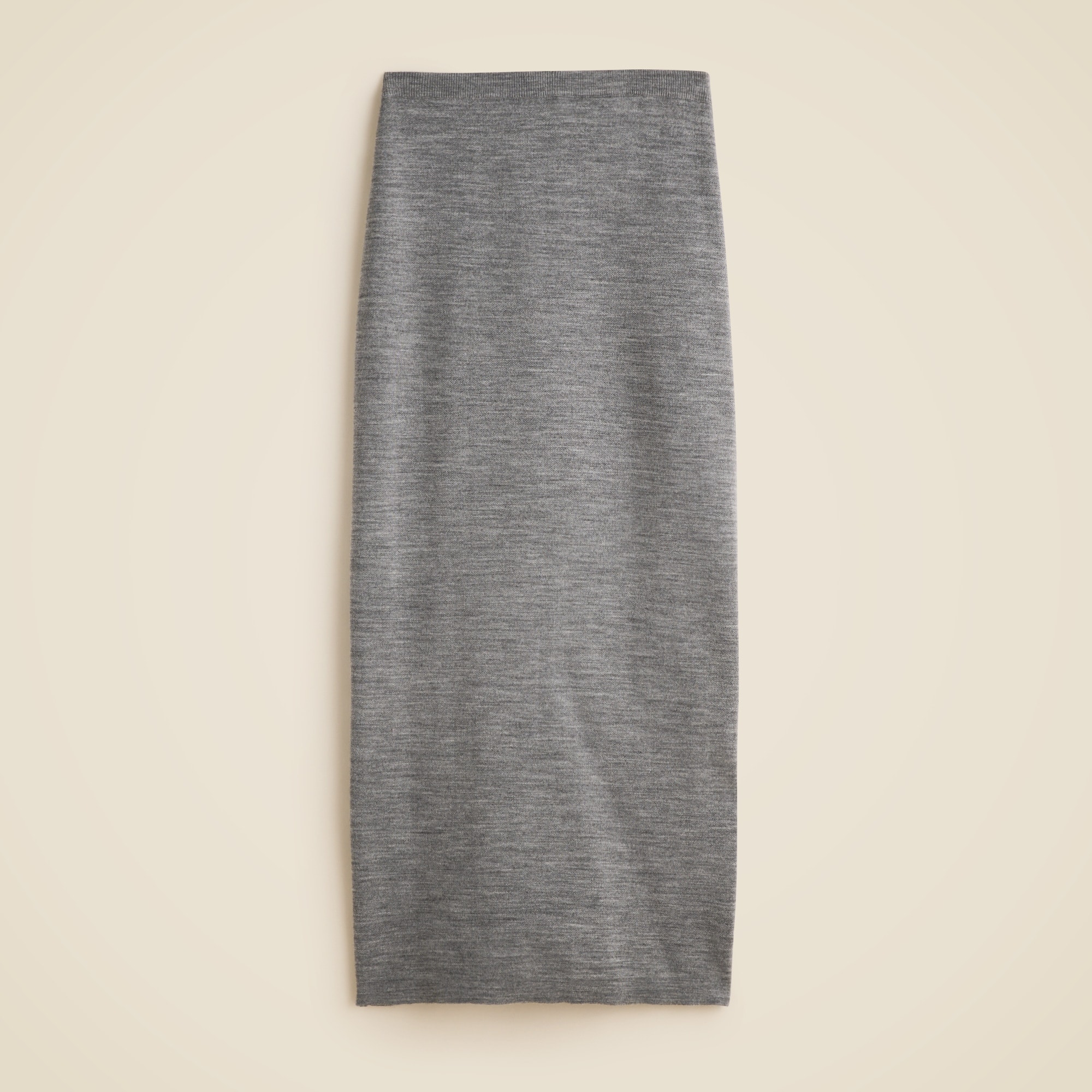 Sweater Midi Skirt in Double-Faced Merino Wool