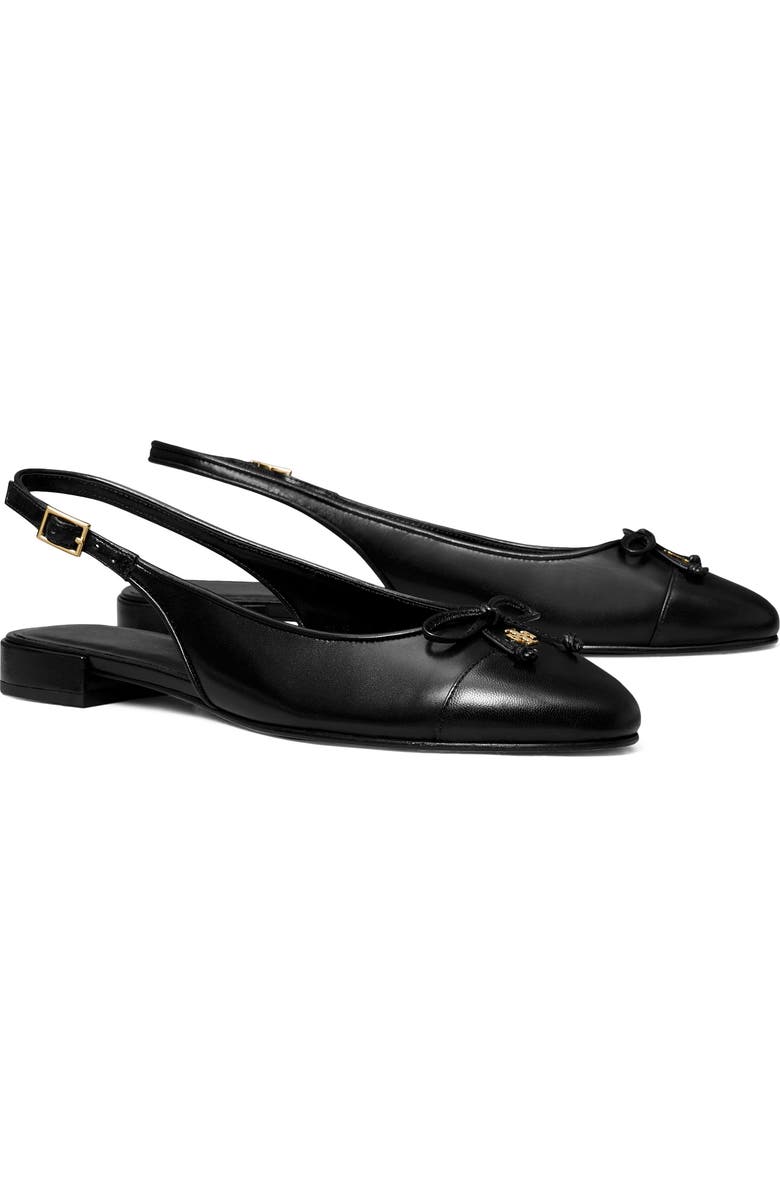 Slingback Cap Toe Flat