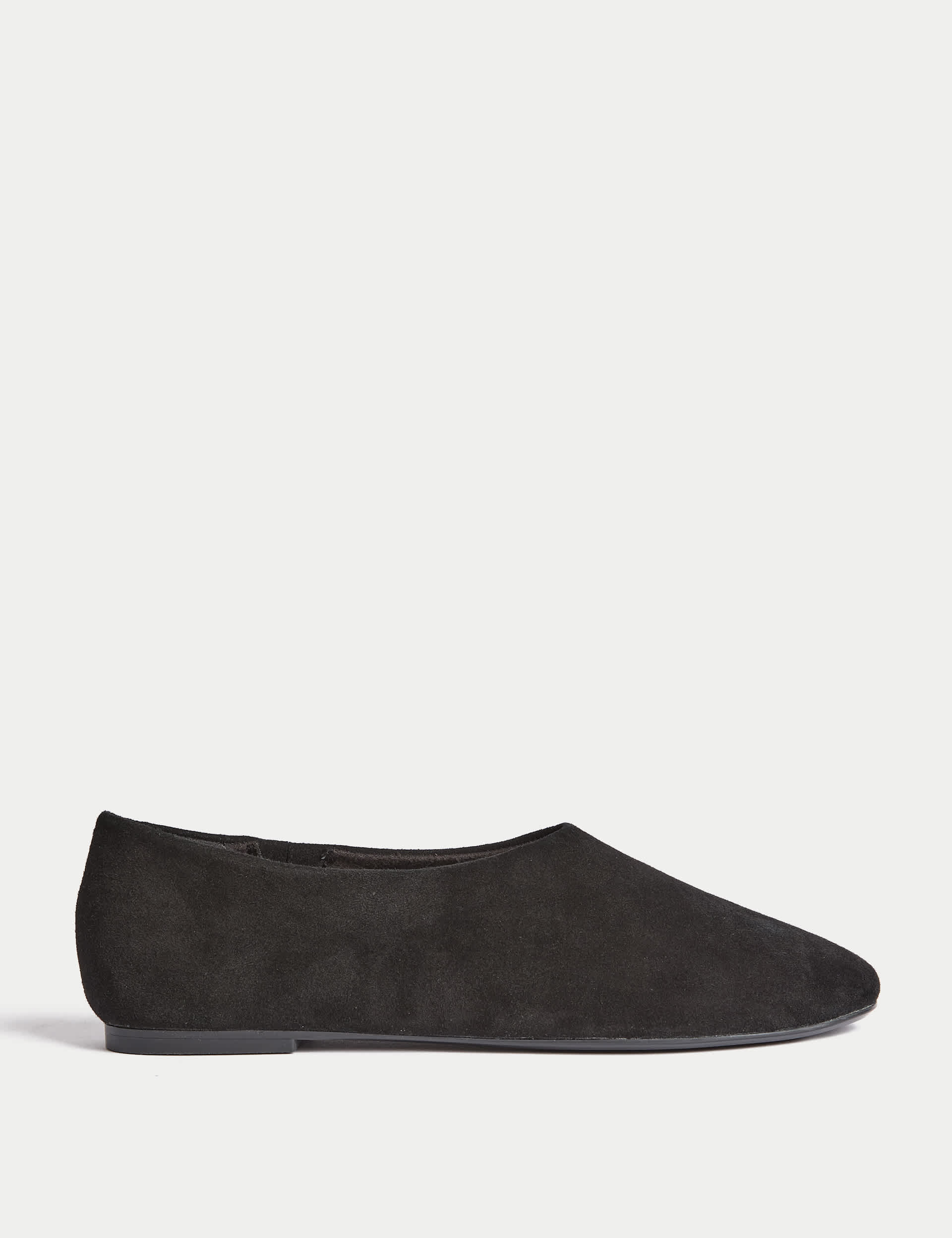 Suede Flat Ballet Pumps