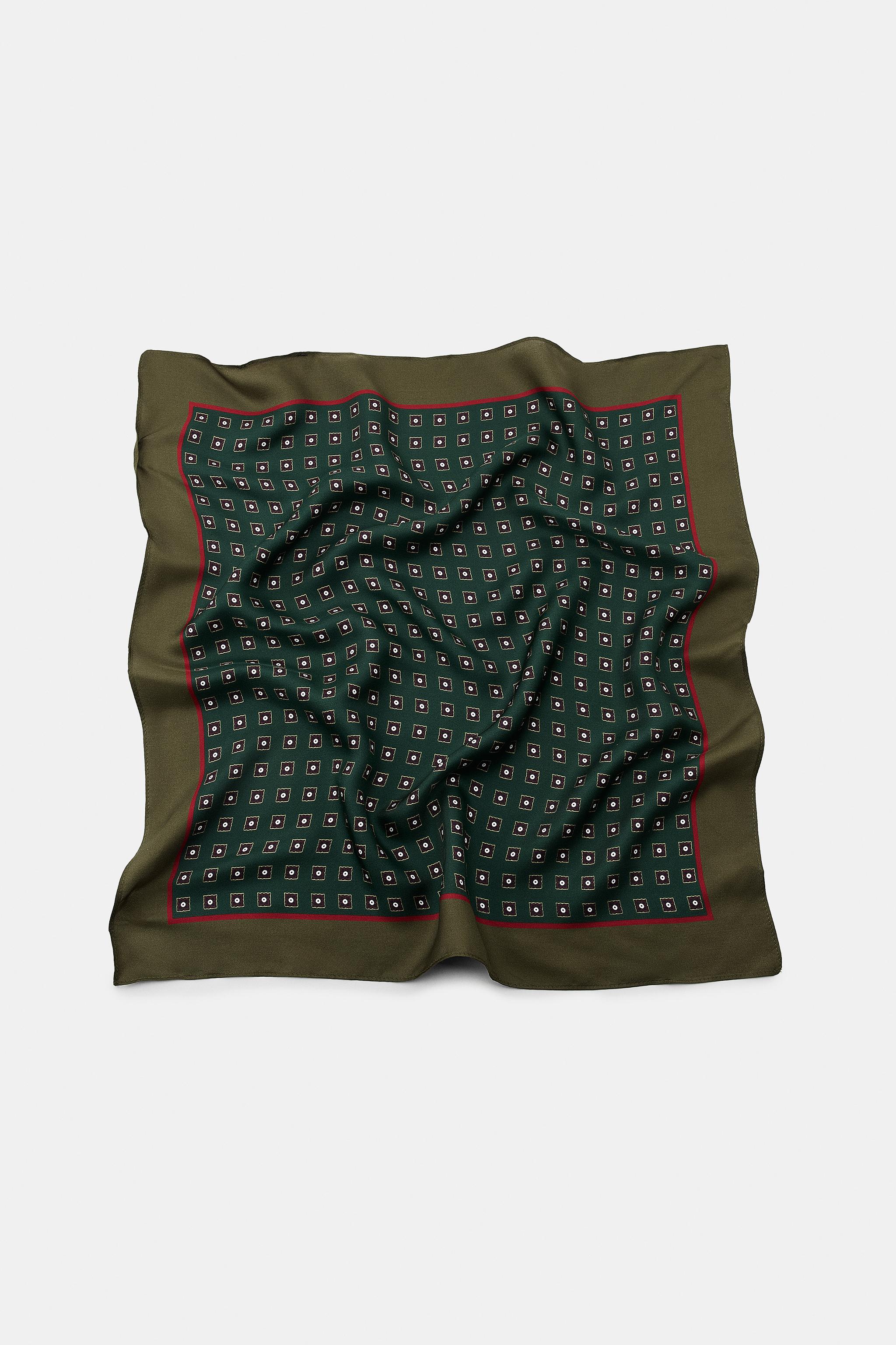 100% Silk Print Scarf