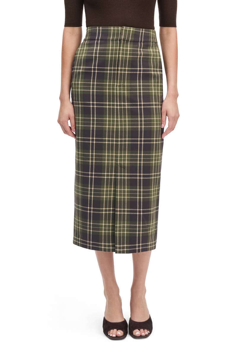 The Meyer Plaid Midi Skirt