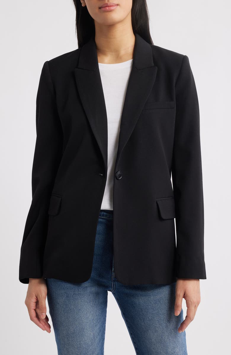 Single Button Relaxed Blazer