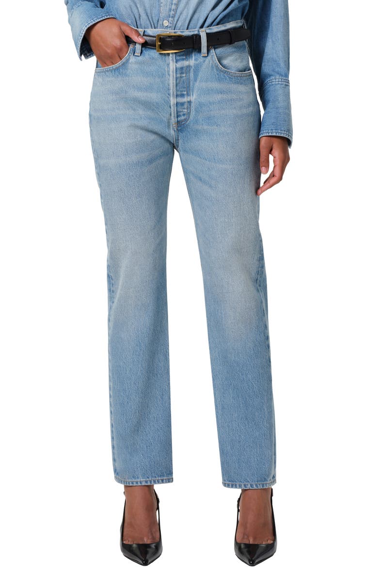 Blaine High Waist Ankle Straight Leg Jeans