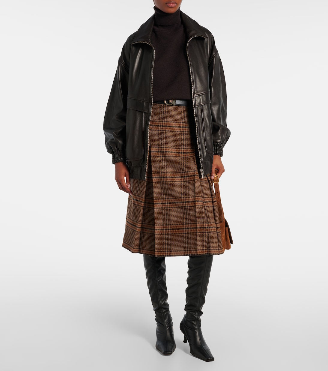 Beck Leather Bomber Jacket