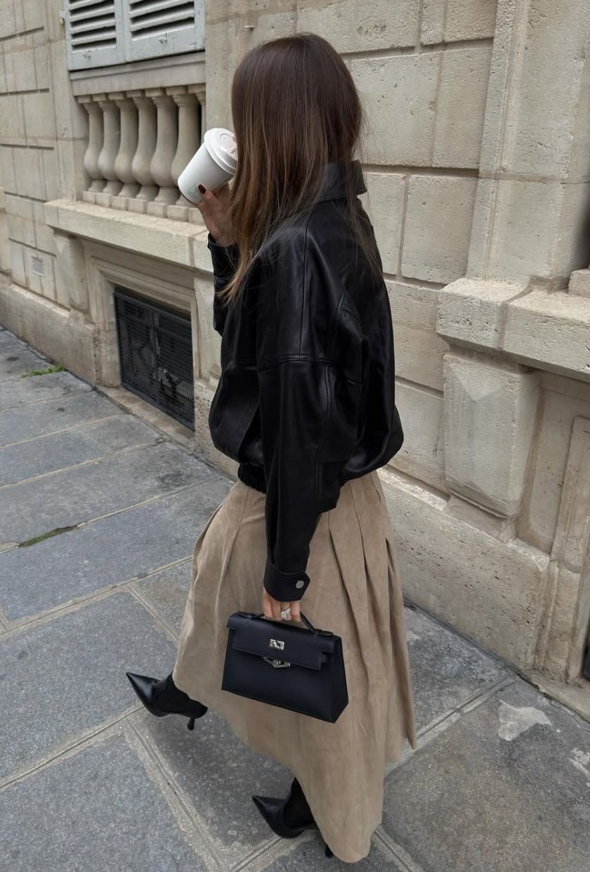 @lovisabarkman wears a Nour Hammour jacket