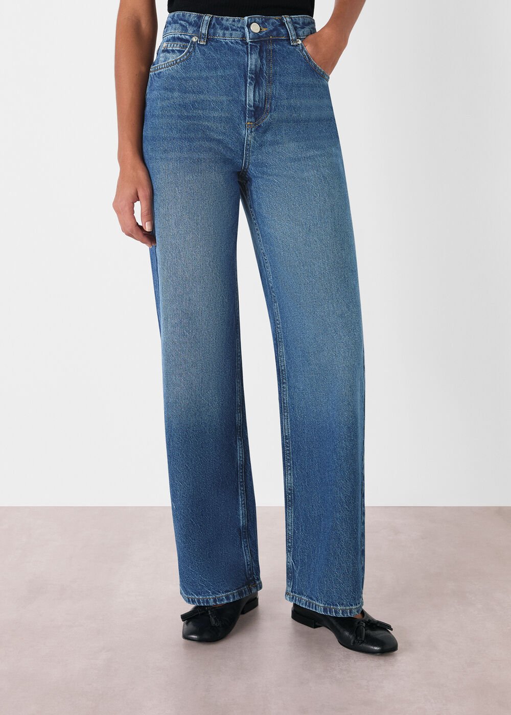 Denim Straight Full Length Jean