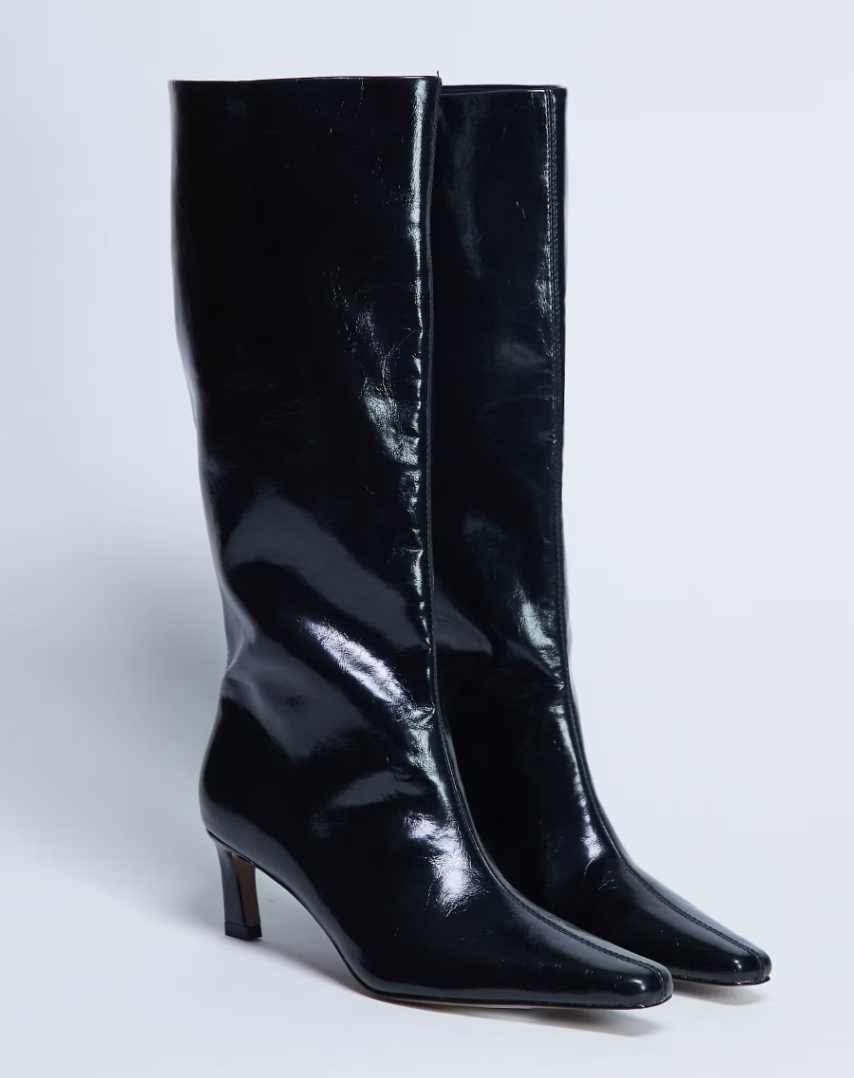 Tanya point toe knee high boot