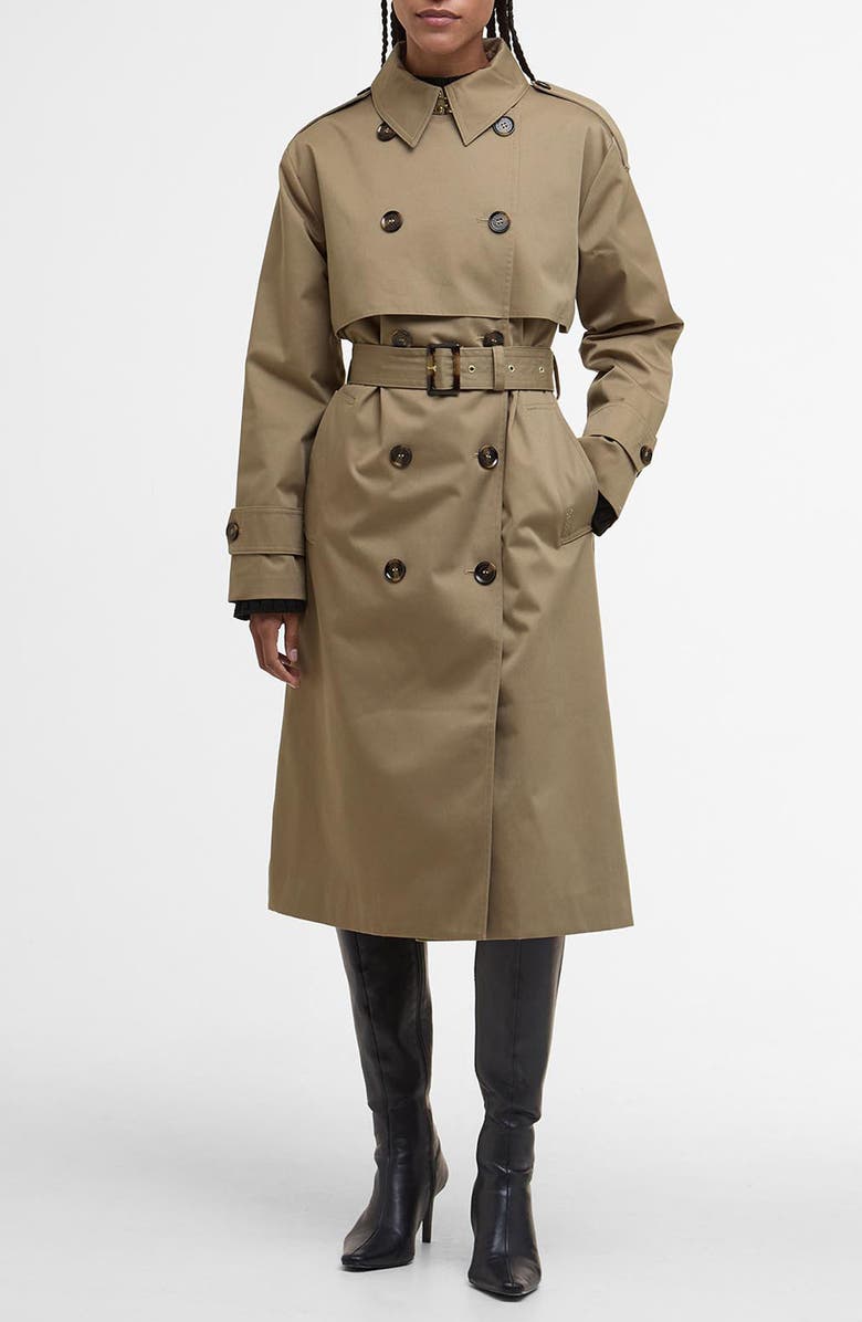 Aoife Belted Water Resistant Trench Coat