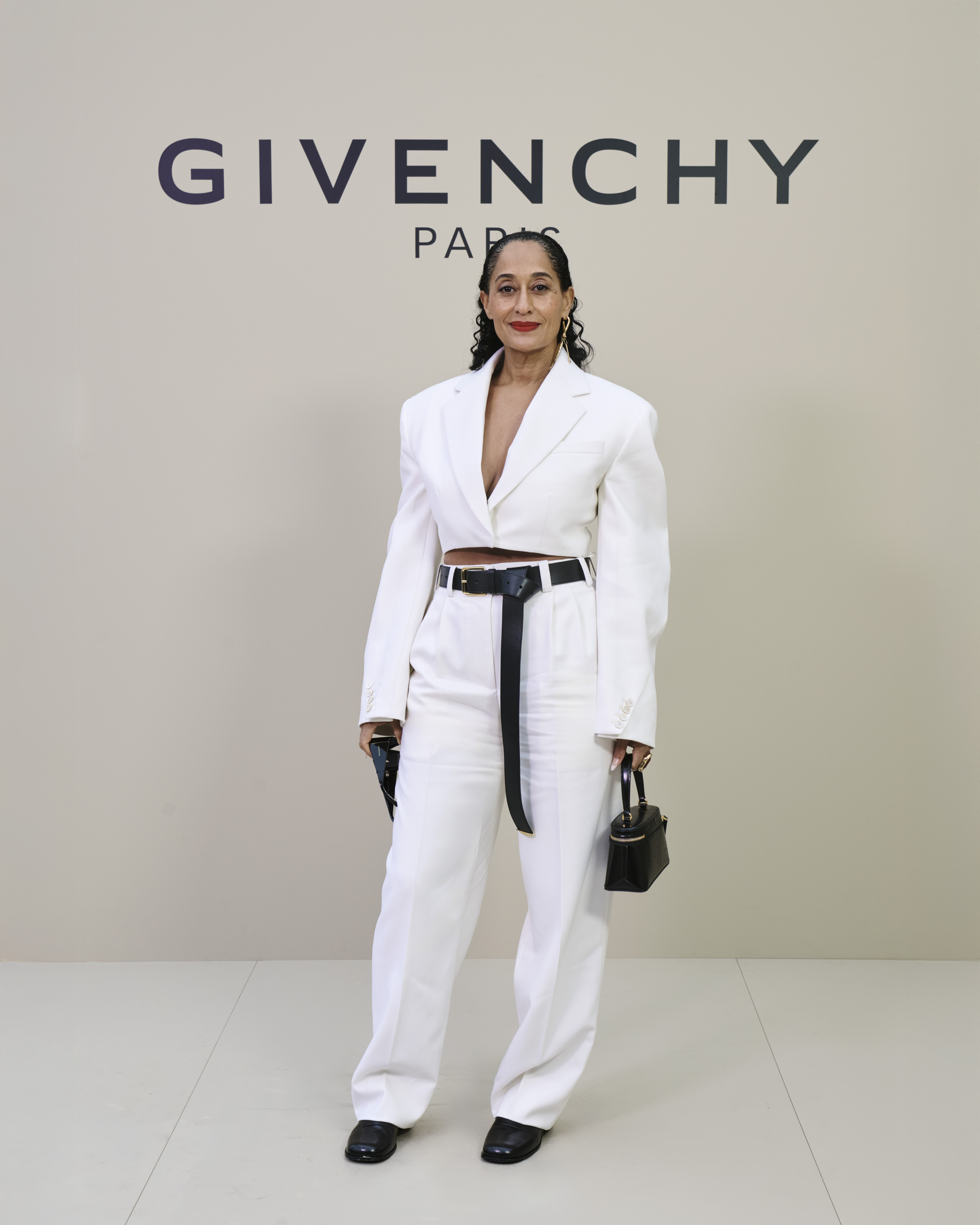 celebrities arrive at the Givenchy spring 2026 runway show during Paris Fashion Week