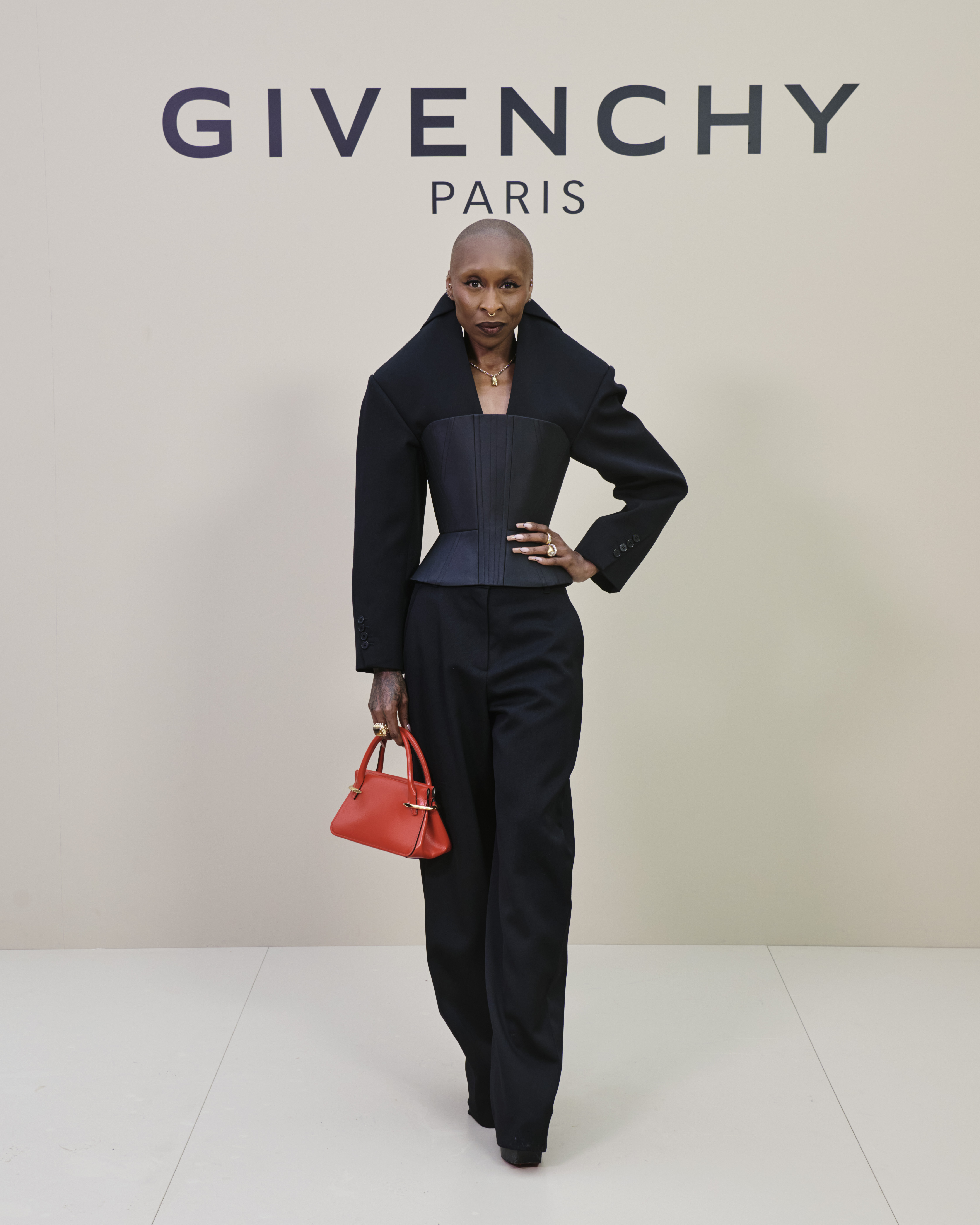 celebrities arrive at the Givenchy spring 2026 runway show during Paris Fashion Week