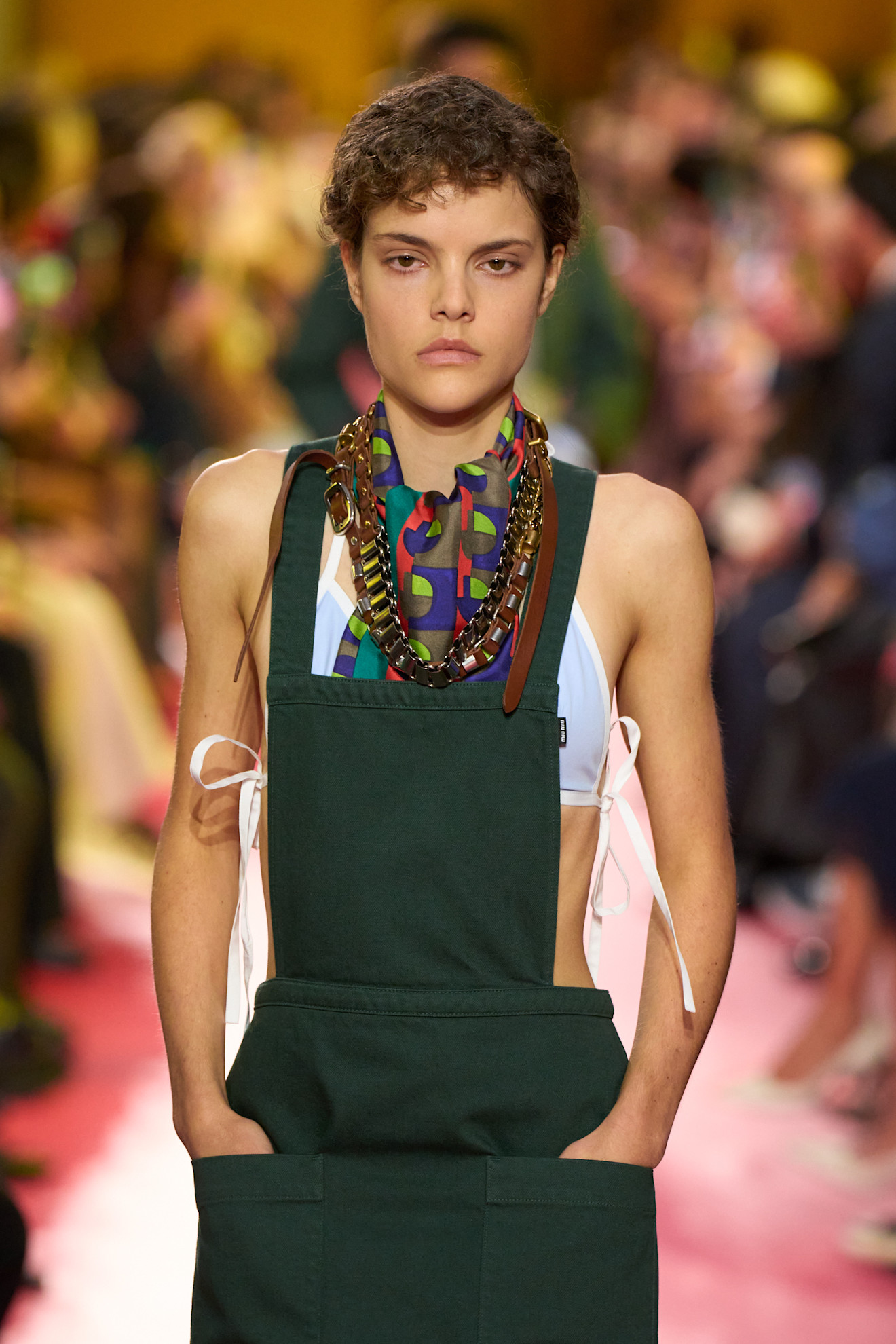 Model on the Miu Miu spring/summer 2026 runway.