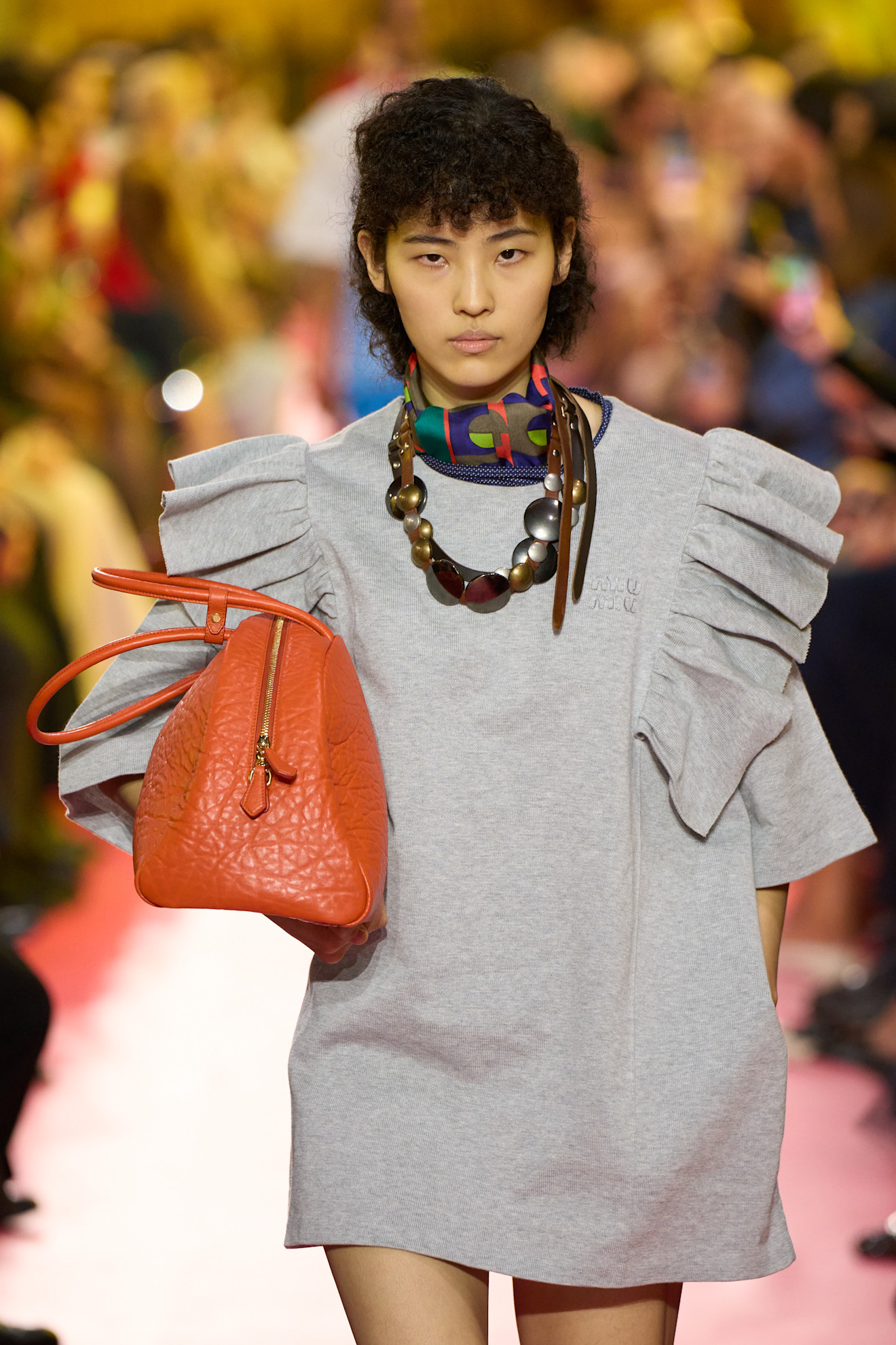 Model on the Miu Miu spring/summer 2026 runway.