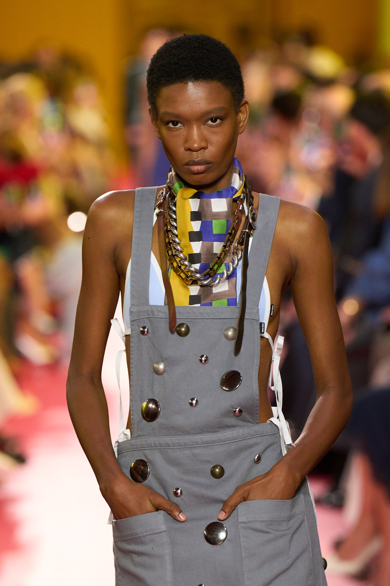 Model on the Miu Miu spring/summer 2026 runway.