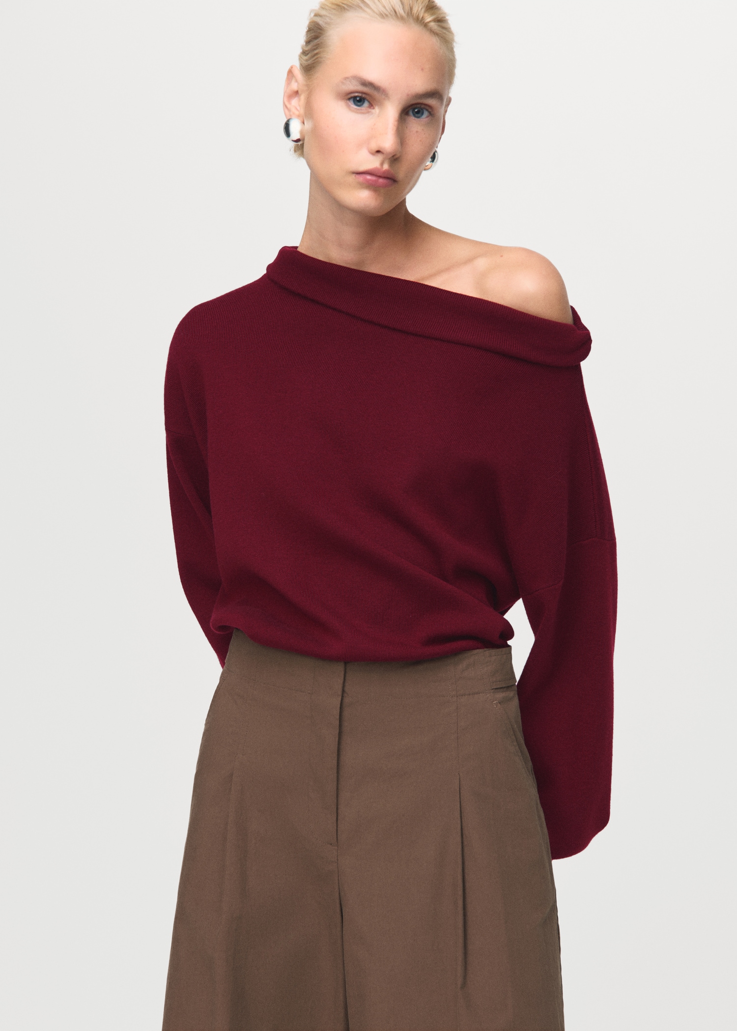 Ruched Turtleneck Sweater - Women | Mango Usa