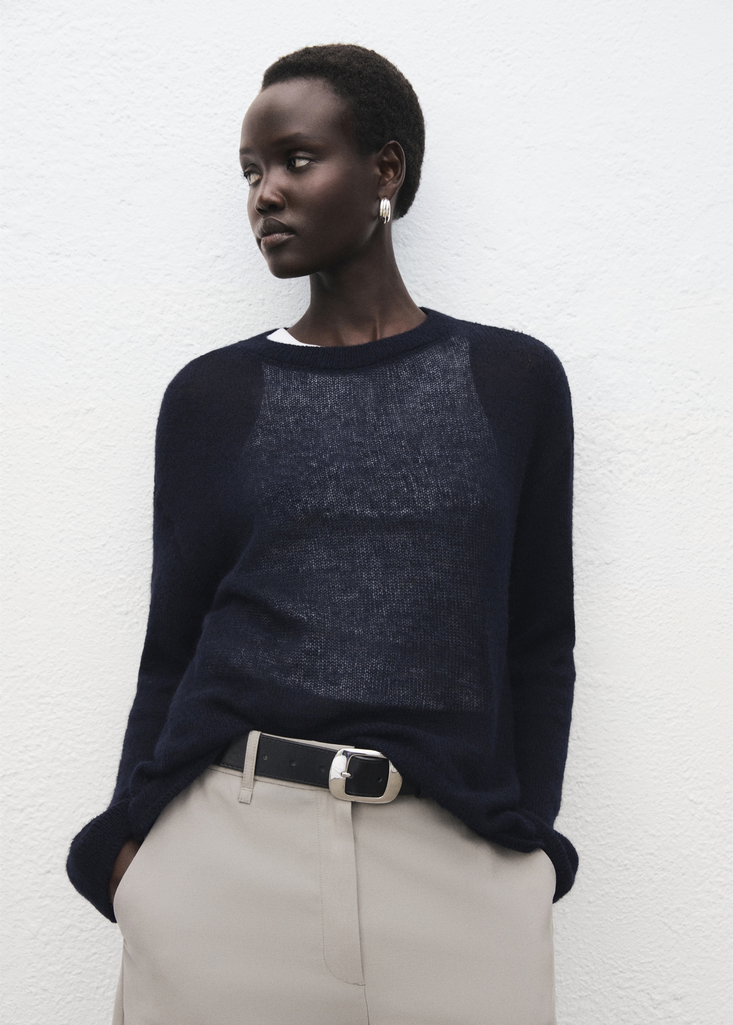 Semitransparent Knitted Sweater - Women | Mango Usa