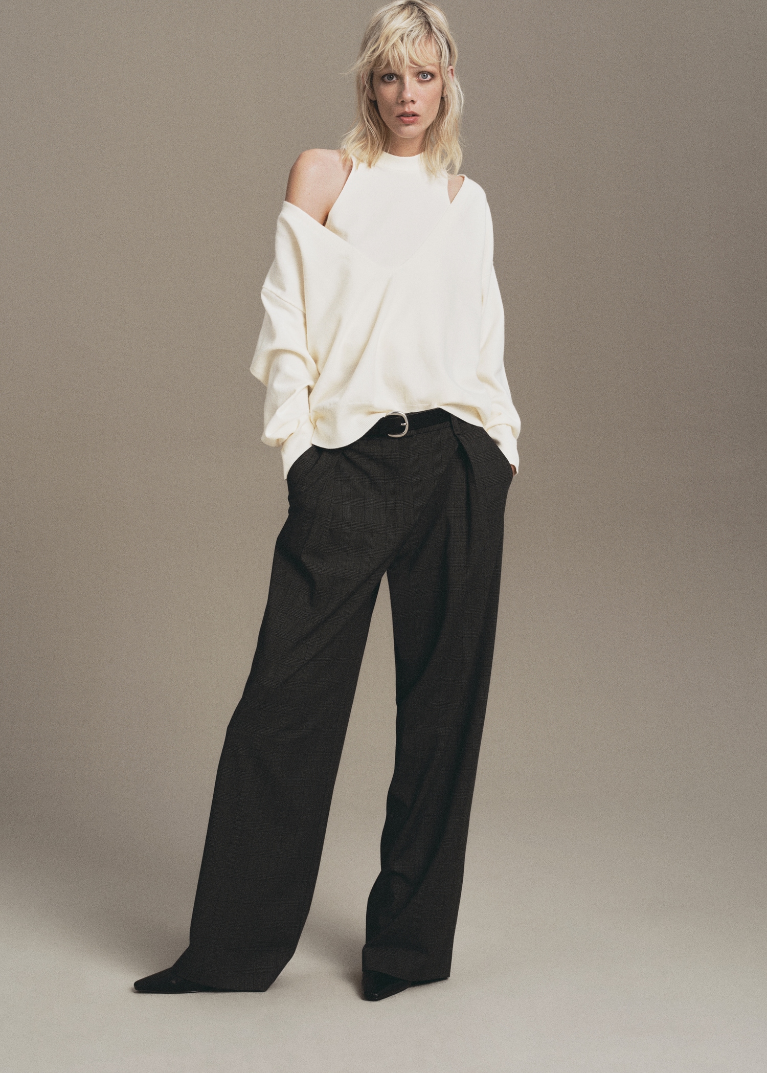 Oversized Combined Sweater - Women | Mango Usa