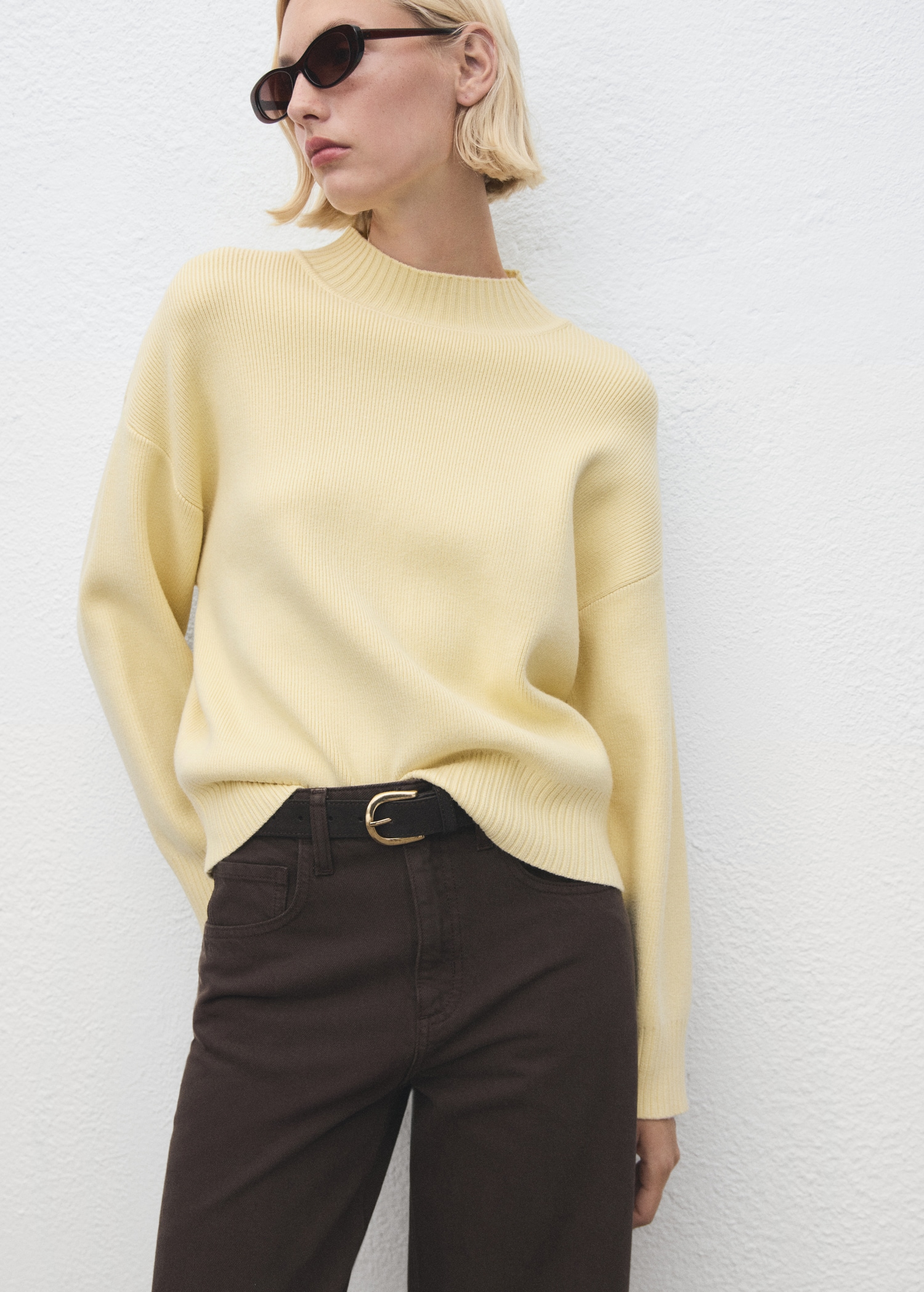 High Collar Sweater - Women | Mango Usa